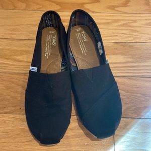 Toms Classic Canvas Black Size 9